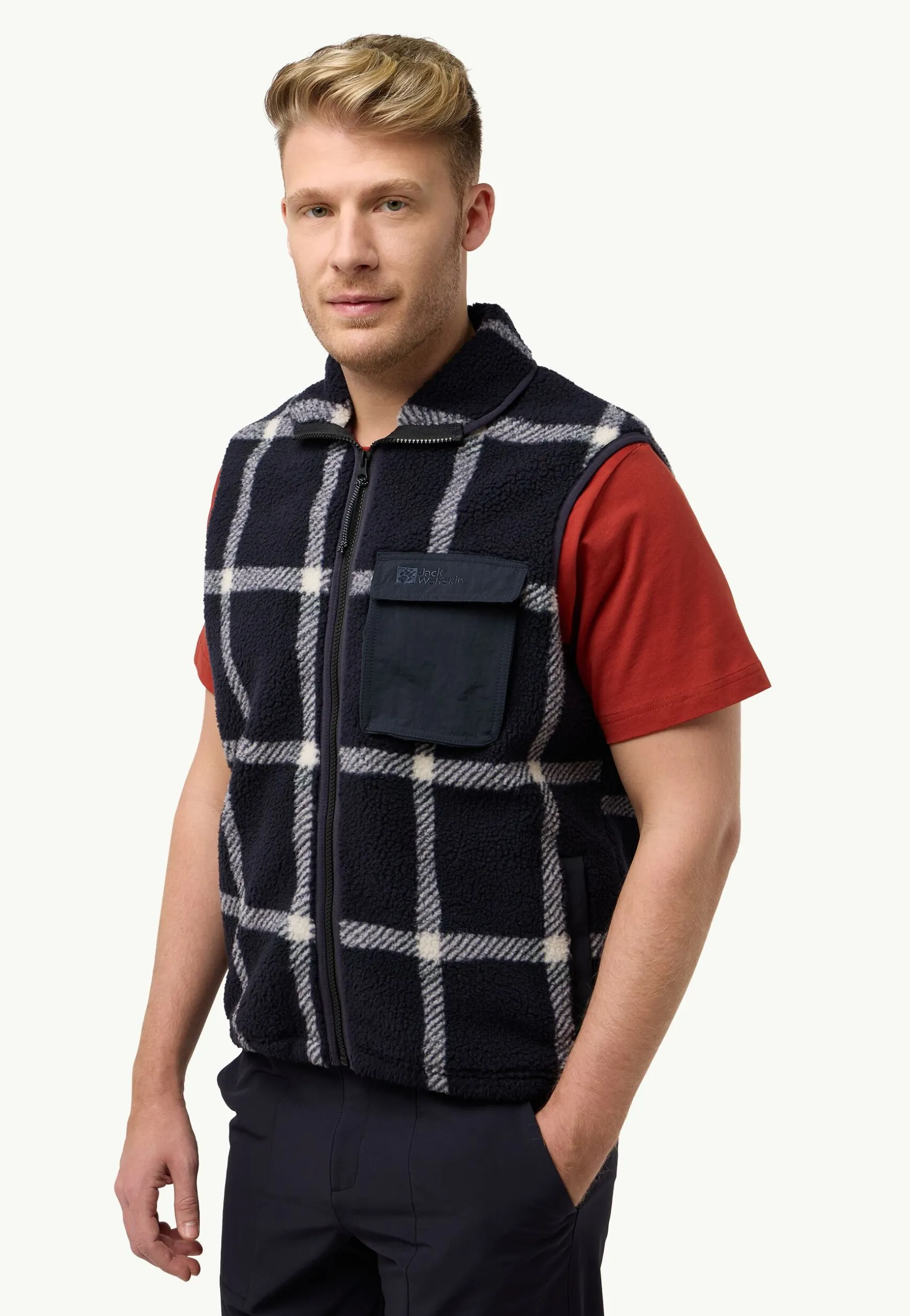 Felslicht Check Vest M