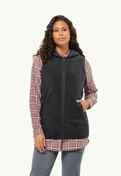 High Curl Long Vest W