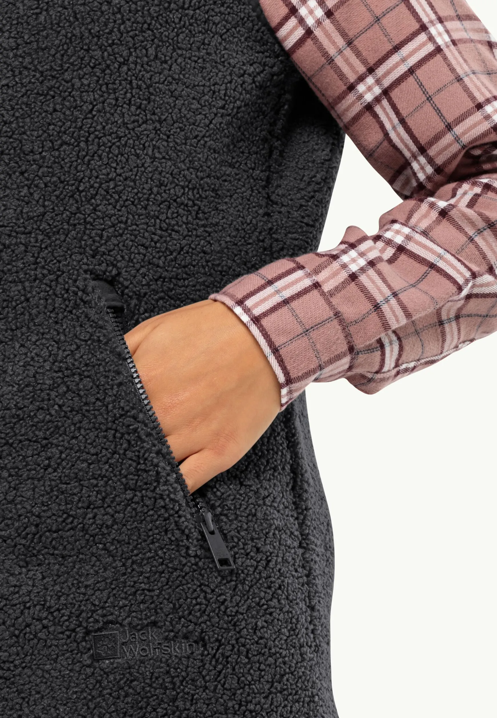 High Curl Long Vest W