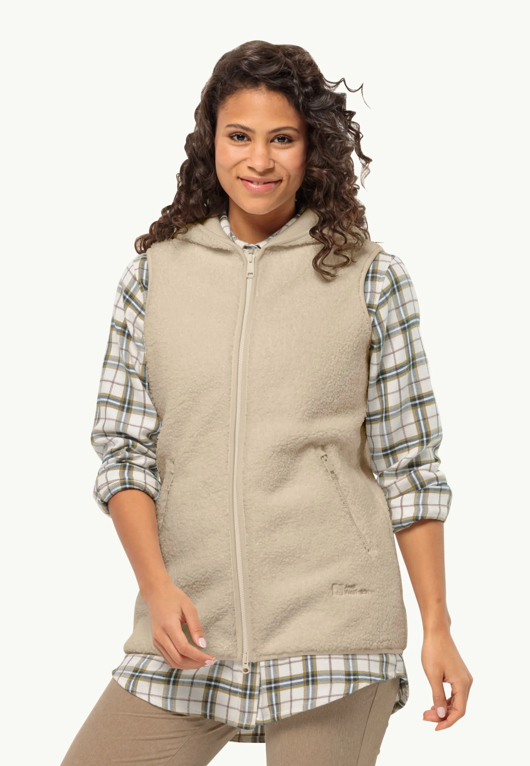 High Curl Long Vest W
