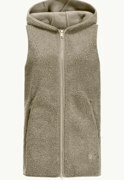 High Curl Long Vest W