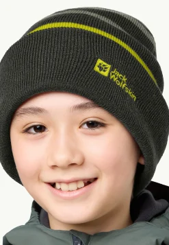 Stripy Knit Beanie K